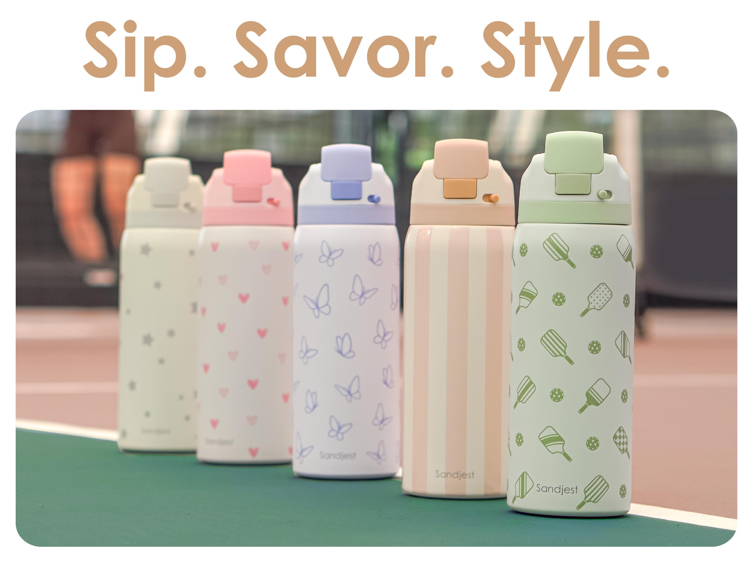 SANDJEST 32oz Insulated Stainless Steel Water Bottle Push-Button Lid, 100% Leak-Proof Drinkware, Perfect for Travel, Spring Gift for Her, Mother's Day SANDJEST 32oz Insulated Stainless Steel Water Bottle Push-Button Lid, 100% Leak-Proof Drinkware, Perfect for Travel, Spring Gift for Her, Mother's Day