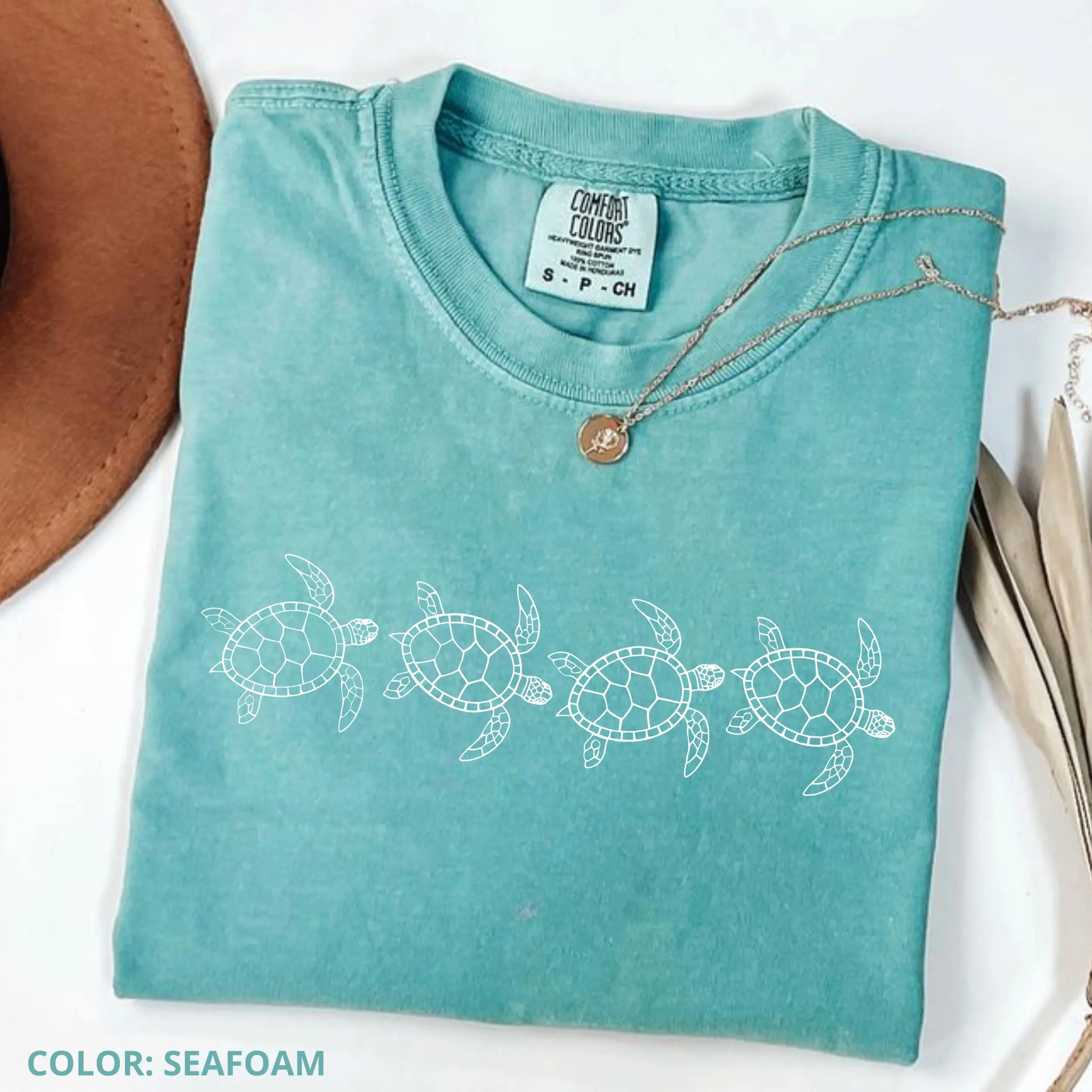 Comfort Colors Cute Sea Turtle Shirt, Sea Turtle, Gift for Turtle Lover, Sea Animal Shirt, Oversized Beach Shirt, Gift For Her, Cotton Fabric