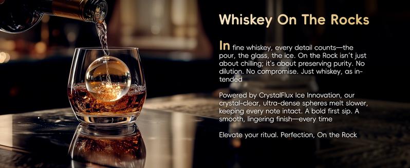 ecozy 2.1" Clear Ice Ball Maker with CrystalFlux Technology, Small Footprint Sphere Ice Maker with 8H Timer, 1 pcs in 30 Mins, 48 pcs/Day, Self-Cleaning, Automatic Ice Ball Maker for Home Bar Whiskey & Bourbon