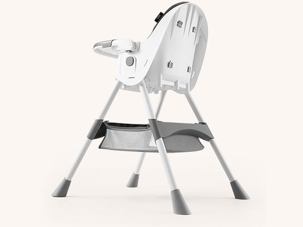 HARPPA 6-in-1 Convertible Baby High Chair, Foldable Highchair with Removable Tray, Baby Feeding Chair With Harness & Storage Basket, Toddler Gift, Baby Items