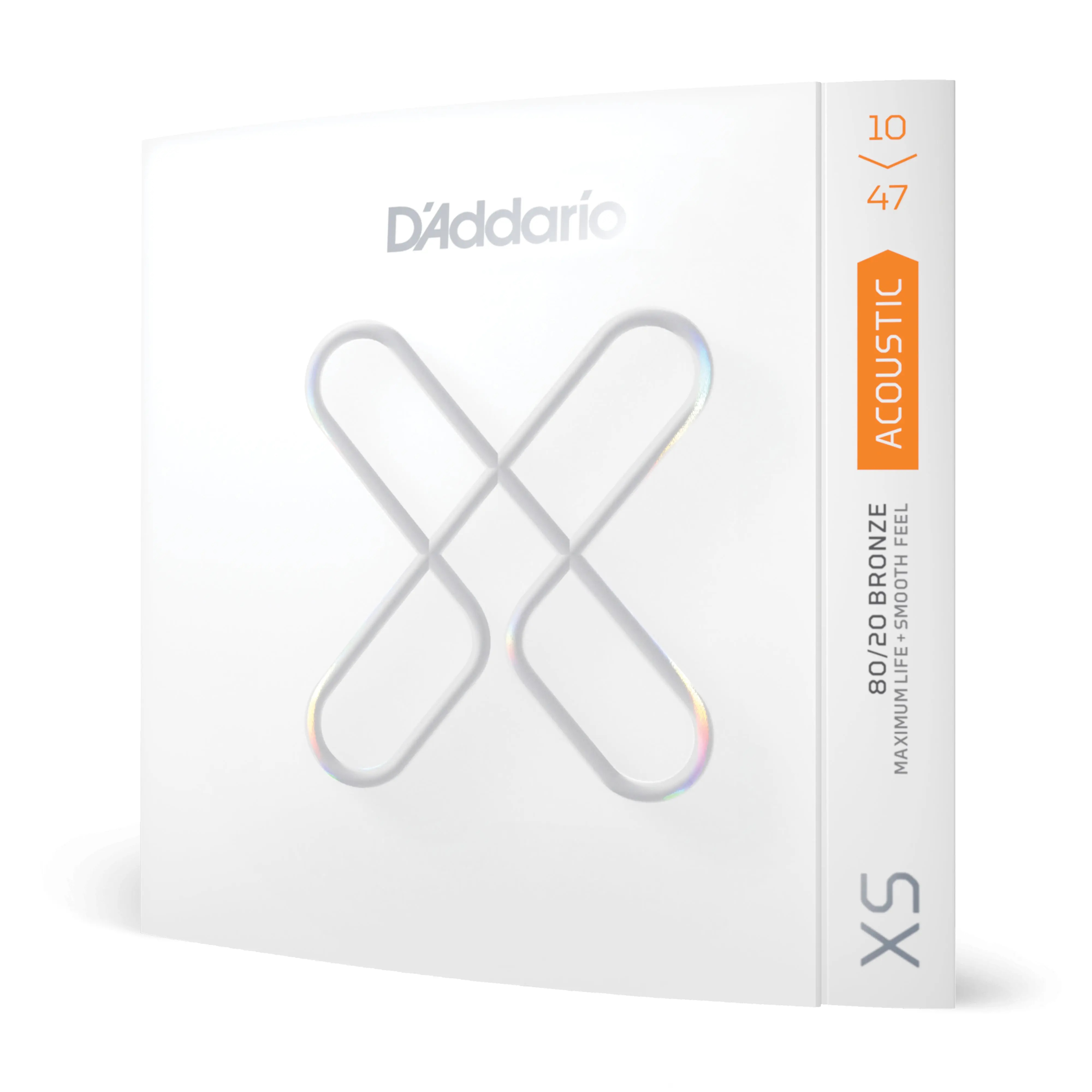 D'Addario 10-47 Extra Light, XS 80/20 Bronze Coated Acoustic Guitar Strings D'Addario 10-47 Extra Light, XS 80/20 Bronze Coated Acoustic Guitar Strings
