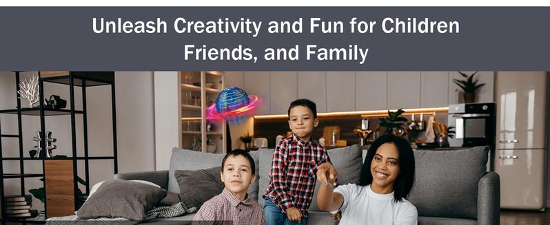 Flying Orb Ball (Pink, 2026 Upgraded) with Dazzling Lights, Magic Hover Spinner, Cool Boomerang Drone, Floating Cosmic Globe, Kids Toys Gifts for 6 7 8 9 10 Year Old Boys Girls