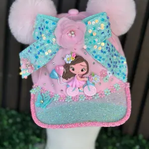 Decorated Girls Hat – Handmade Kids Cap with Bows | Cute Custom Hat for Girls | Foffys Bowtique