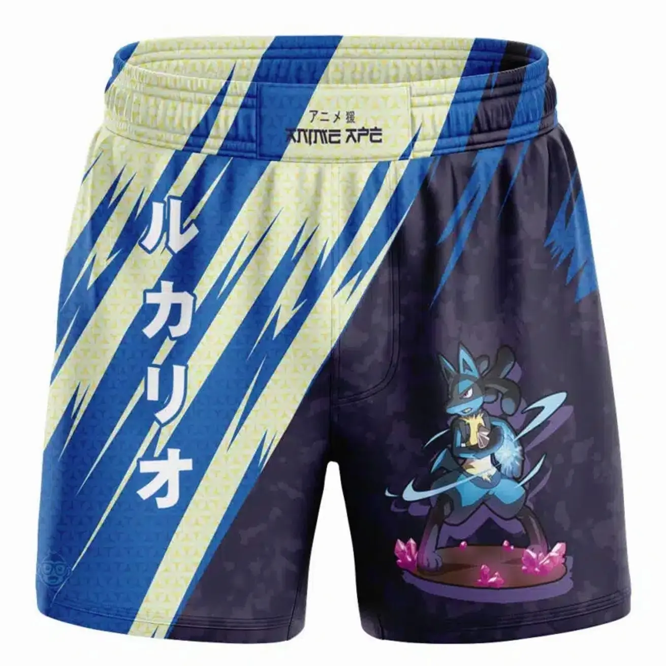 Lucario Attack Pokemon BJJ MMA Fight Shorts