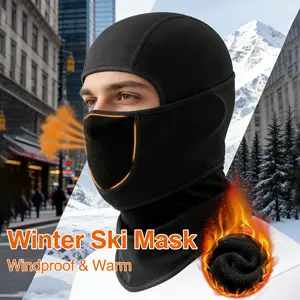 Adjustable & Breathable Balaclava Ski Mask for All! Windproof fleece face cover, great for winter sports, cycling, hiking & outdoor work. Soft, movable design ensures comfort, warmth & style in cold weather. Durable & easy to use.