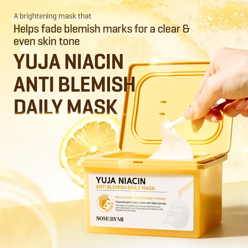 [SOME BY MI] YUJA NIACIN ANTI BLEMISH DAILY MASK 370ml - Niacinamide & Yuja Extract for Dark Spots & Blemish Marks, Brightening Korean Skincare