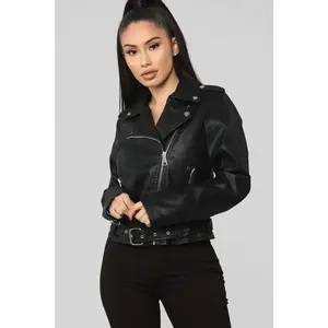 Araxie Vegan Leather Jacket - Black 8