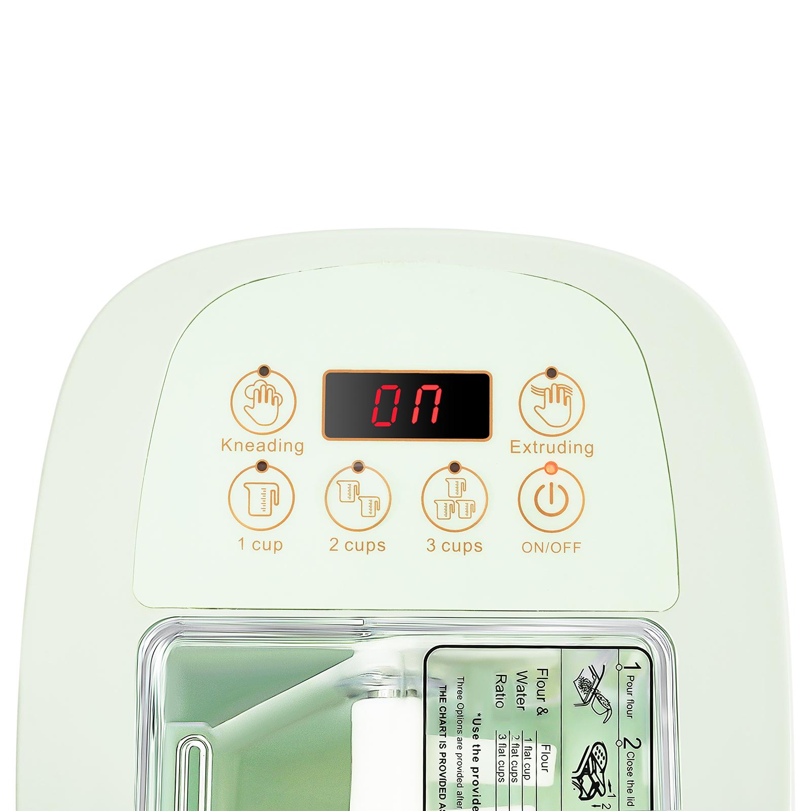 110V 260W Electric Pasta Maker 13 Molds Green Modern 3min Fast Output LED Display for Home Kitchen Restaurant Noodle Shop Dishwasher Safe Kitchen Gadgets 110V 260W Electric Pasta Maker 13 Molds Green Modern 3min Fast Output LED Display for Home Kitchen Restaurant Noodle Shop Dishwasher Safe Kitchen Gadgets