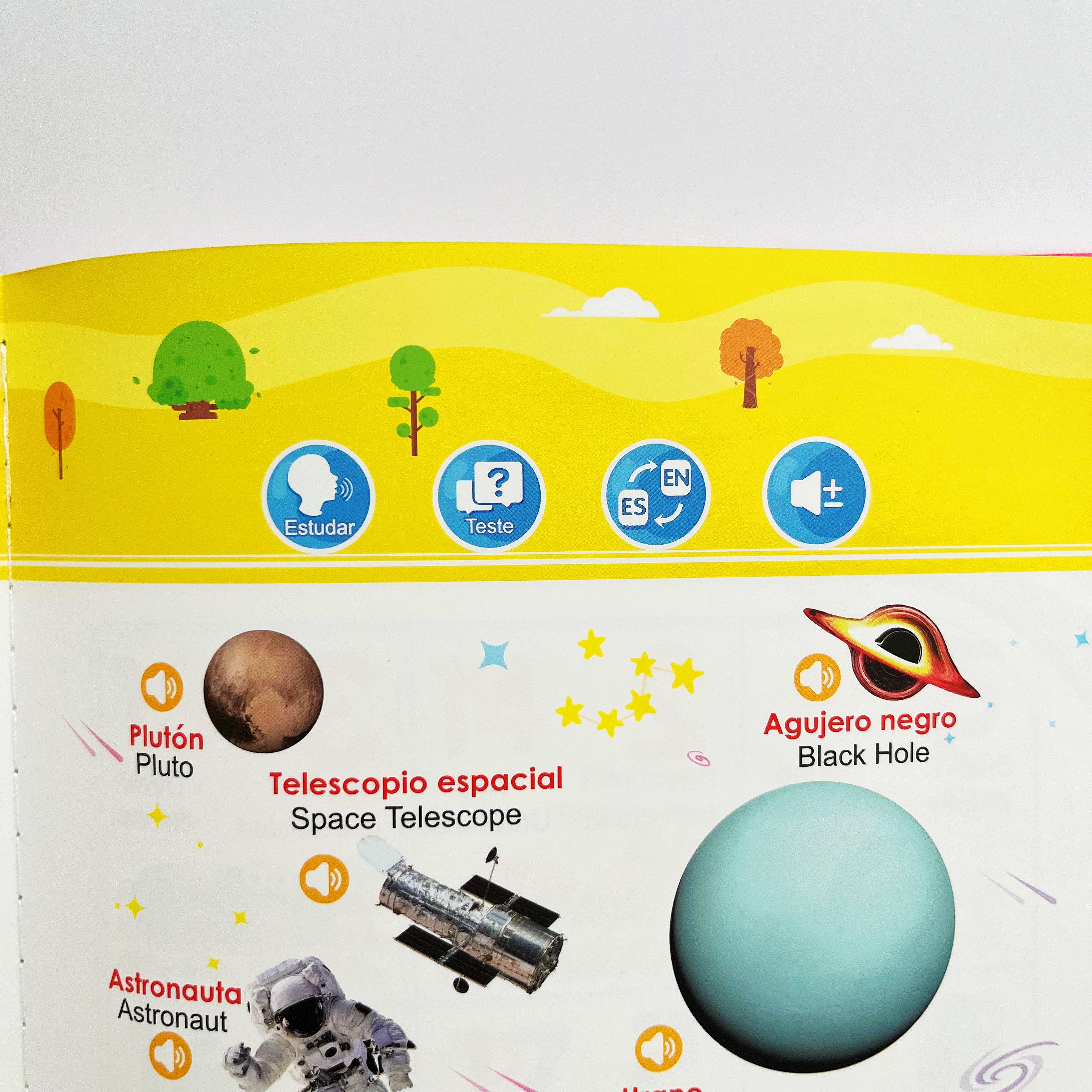 Spanish Interactive Educational Toy for Kids 1–6, Bilingual Sound Book for Early Language Learning, Interactive Educational Toy with 300+ Words & 13 Themes, Perfect Gift Idea for Toddlers