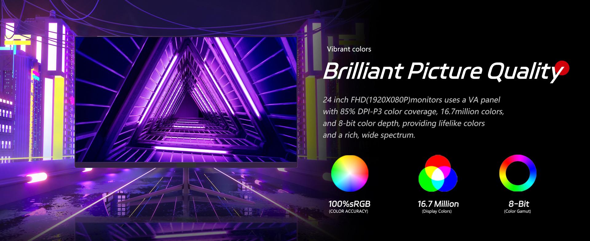 Rehisk 24" Curved Gaming Monitor – 180Hz, 1ms, FHD, FreeSync, Ultra-Slim, HDMI/DP, VESA Ready Rehisk 24" Curved Gaming Monitor – 180Hz, 1ms, FHD, FreeSync, Ultra-Slim, HDMI/DP, VESA Ready