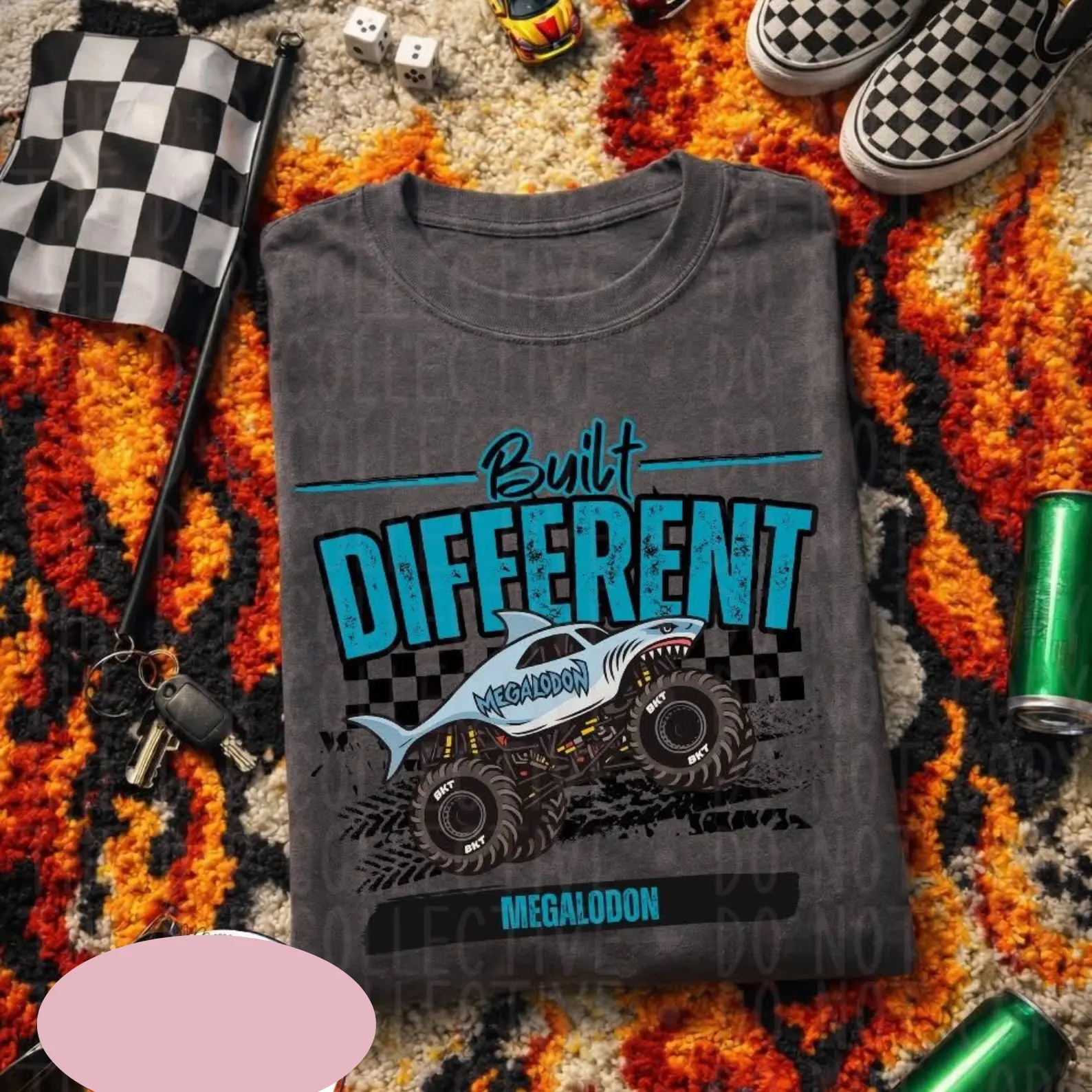 Youth and Adult Monster Truck Shirt, Shark Megalodon Shirt, Monster Jam Tee, Family Matching Outfit, Birthday Gift