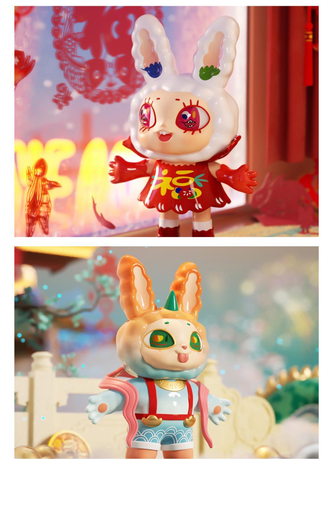 [FINDING UNICORN] 【Live Unboxing】Agan Agan-YEAOHUA RABTY YEAR SERIES BLIND BOX Cute Figures Desktop Ornament Collectible Toys Birthday Gifts HSU9HSCSKW