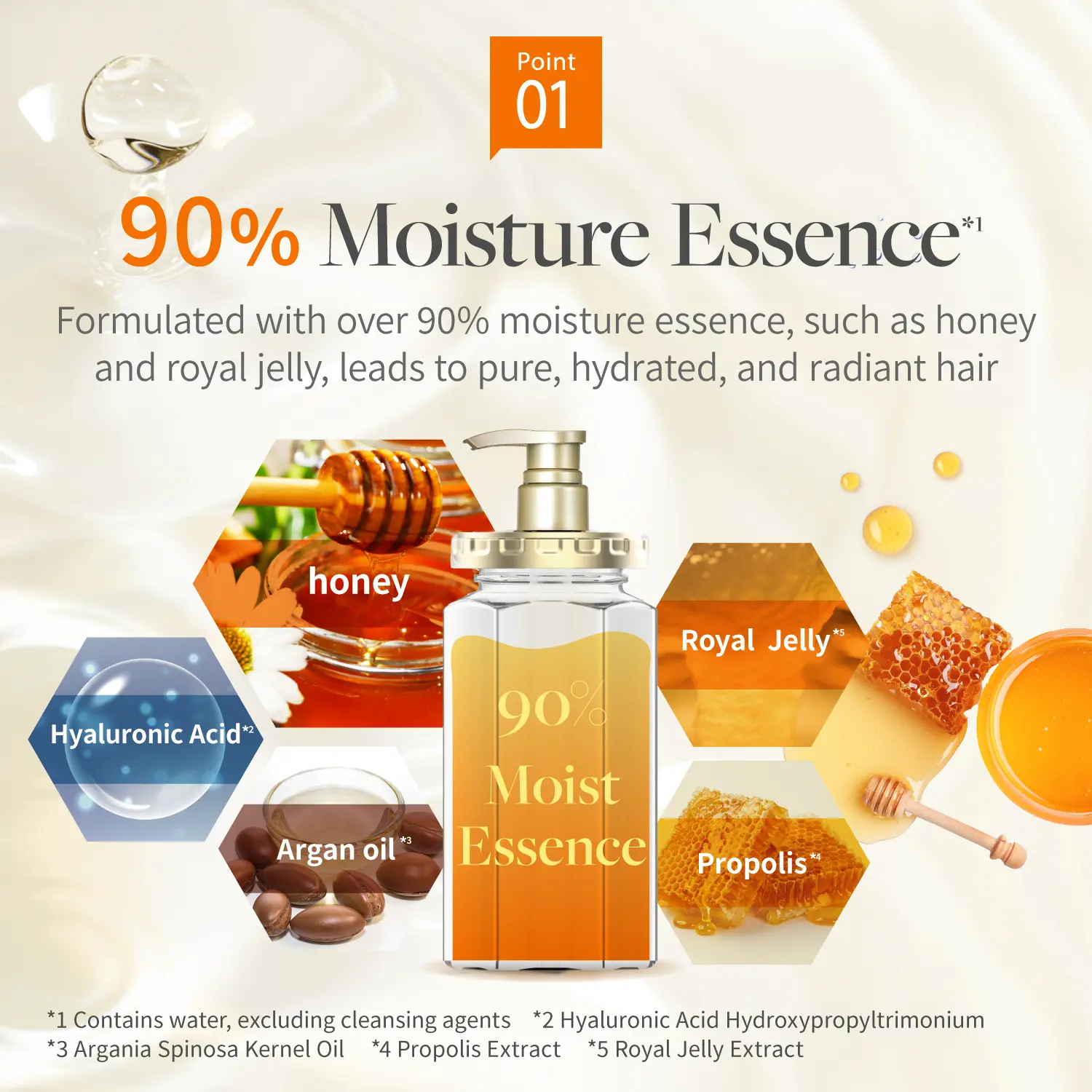 &honey Melty Moist Trio Viral Japanese Hair Care, Shampoo