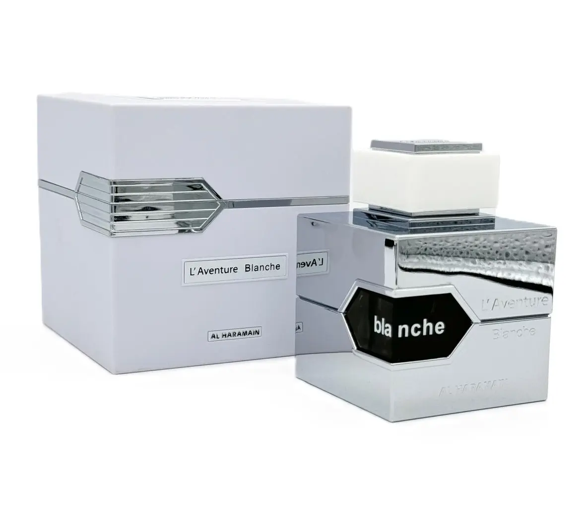 AL HARAMAIN L'Aventure Blanche Arabian Perfumes Eau de Parfum Spray - Women's Woody Floral Arabian Fragrance, Aluminum-Free Citrus Iris Scent, Luxurious Aromatic Perfume for Adults, 3.4 fl oz/100ml, Single Item, From Home to Social Nights