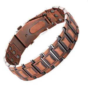 Mai Rui Men's Sporty Magnetic Matching Bracelet, Unique Folding Clasp Wristband Brazaletes with Adjustment Tool, Fashion Accessories for Clothing Decor, for Gift  Color: