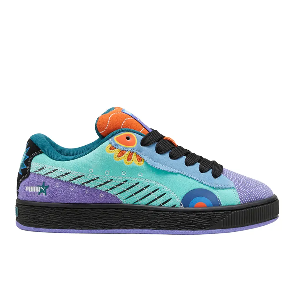 PUMA Mens Suede Xl Ddlm Lace Up Sneakers Shoes Casual - Blue, Purple