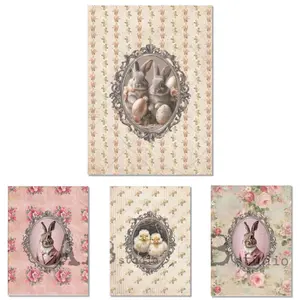 AB Studio - Shabby Chic Framed Easter Designs Decoupage Paper (A4 Size)
