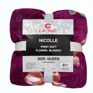 Queen size soft flannel blanket