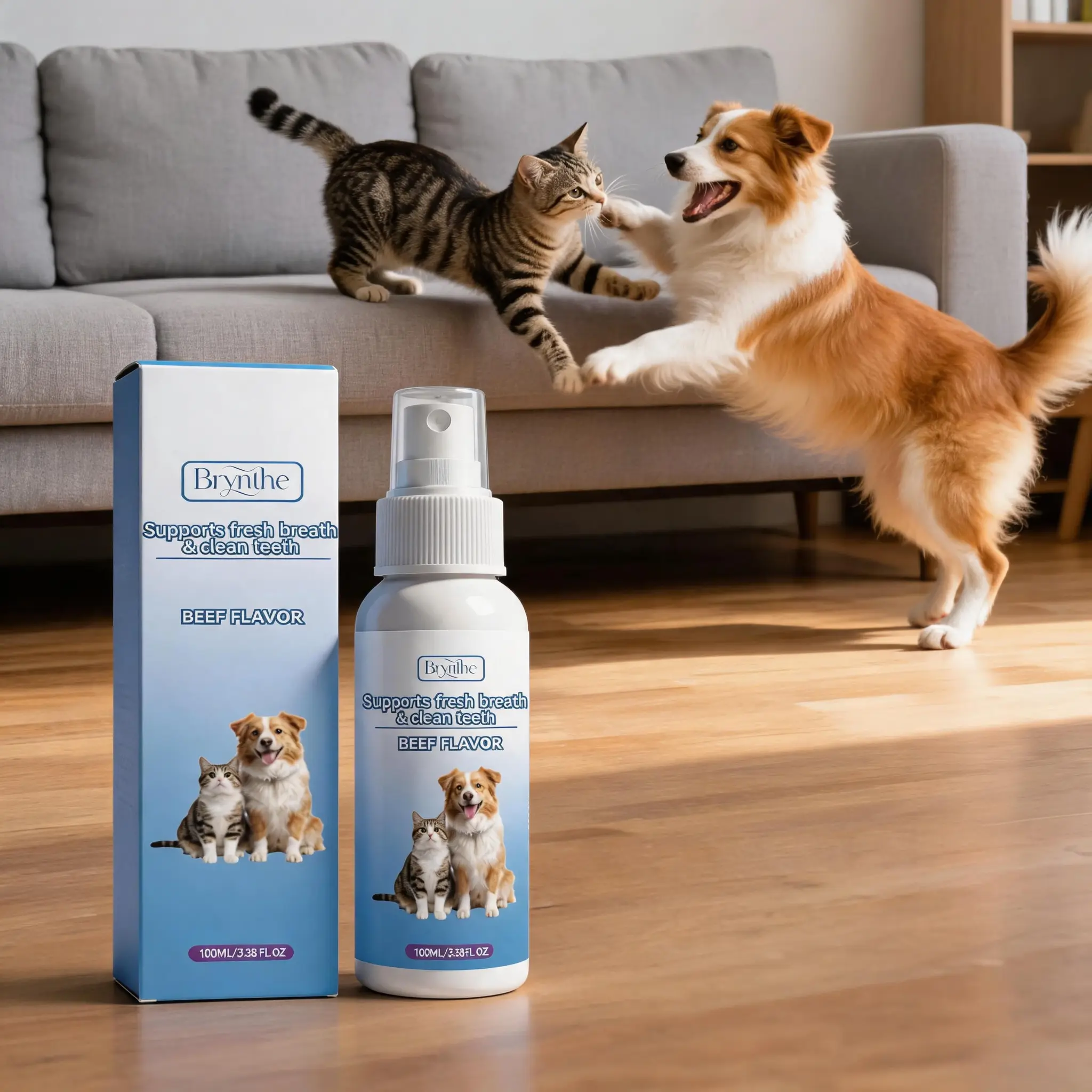 No-Brush Oral Care Spray for Dogs & Cats -Clean Teeth, Fresh Breath No-Brush Oral Care Spray for Dogs & Cats -Clean Teeth, Fresh Breath
