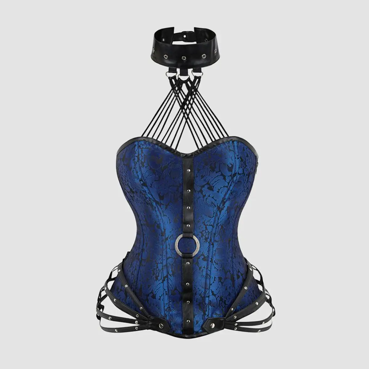 Avidlove Women's 1980s-Style 11-Bone Cotton Corset with Side Zipper