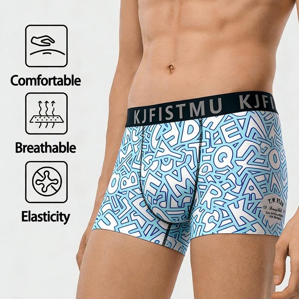 KJFISTMU 20-piece men's boxer briefs, random print set, men's elastic boxer briefs, soft and comfortable, close-fitting and breathable boxer briefs, a gift for husband or son KJFISTMU 20-piece men's boxer briefs, random print set, men's elastic boxer briefs, soft and comfortable, close-fitting and breathable boxer briefs, a gift for husband or son