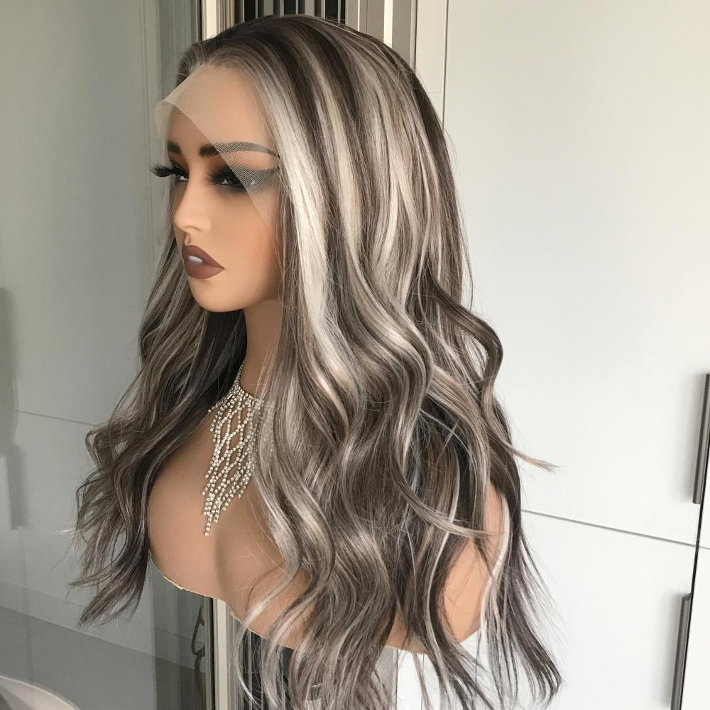 AISOM Greta Iced Mocha Loose Wave 13x4 Free Part Lace Front Wig with Scandinavian Hairline Glueless Wig Low Density 22" Women Wig Daily Use