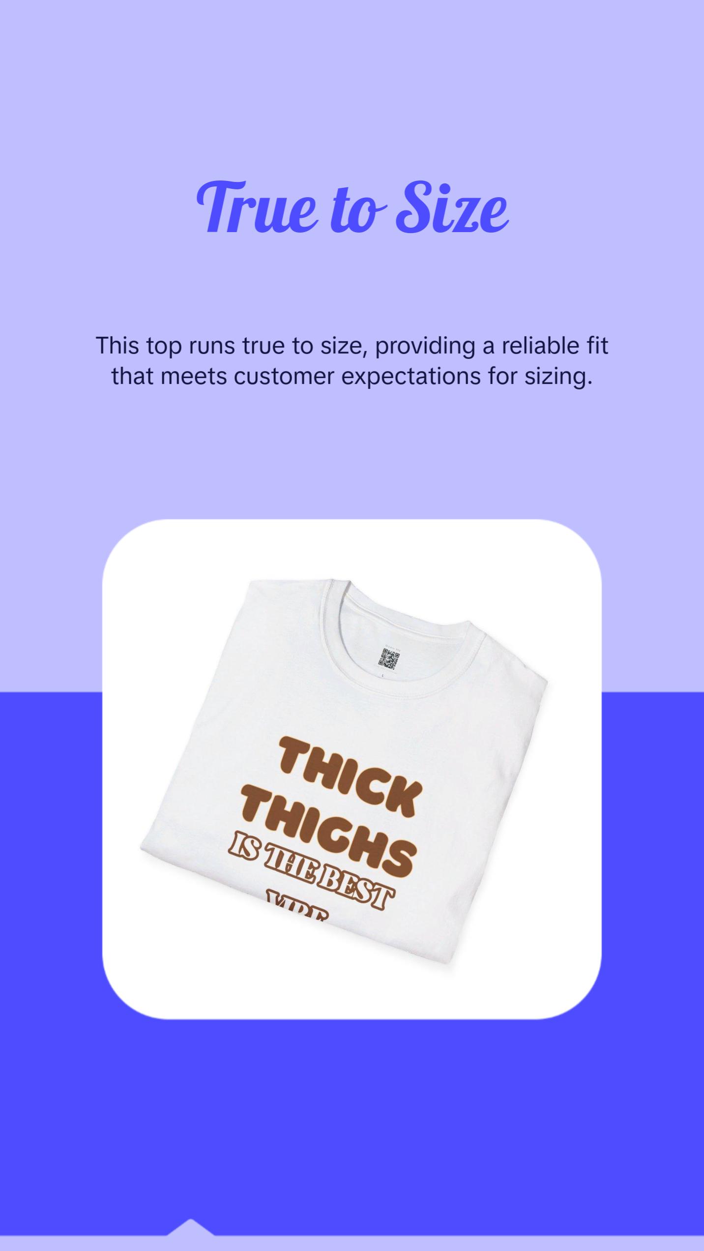 Thick Thighs Brown Sugar, Womenswear, Ribbed Collar, Plus Sizes Tshirt Cotton Comfort Top