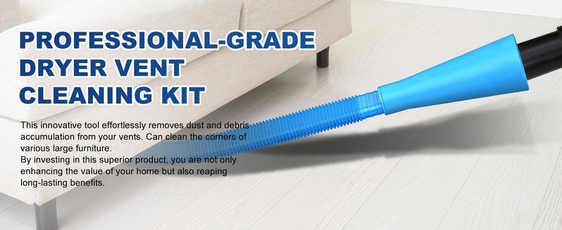 LMMAKE Dryer Vent Cleaner Kit with Flexible Lint Brush Vacuum Attachment for Efficient Deep Cleaning and Fire Prevention Fits Most Vacuums LMMAKE Dryer Vent Cleaner Kit with Flexible Lint Brush Vacuum Attachment for Efficient Deep Cleaning and Fire Prevention Fits Most Vacuums