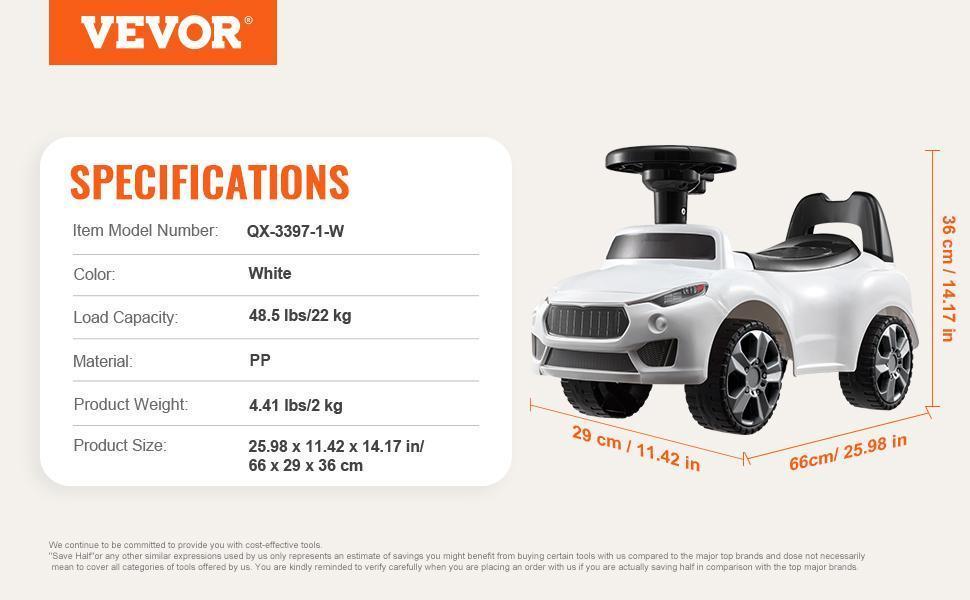 VEVOR Ride On Push Car for Toddlers,  Ages 1-3, Ride Racer, Sit to Stand Toddler Ride On Toy