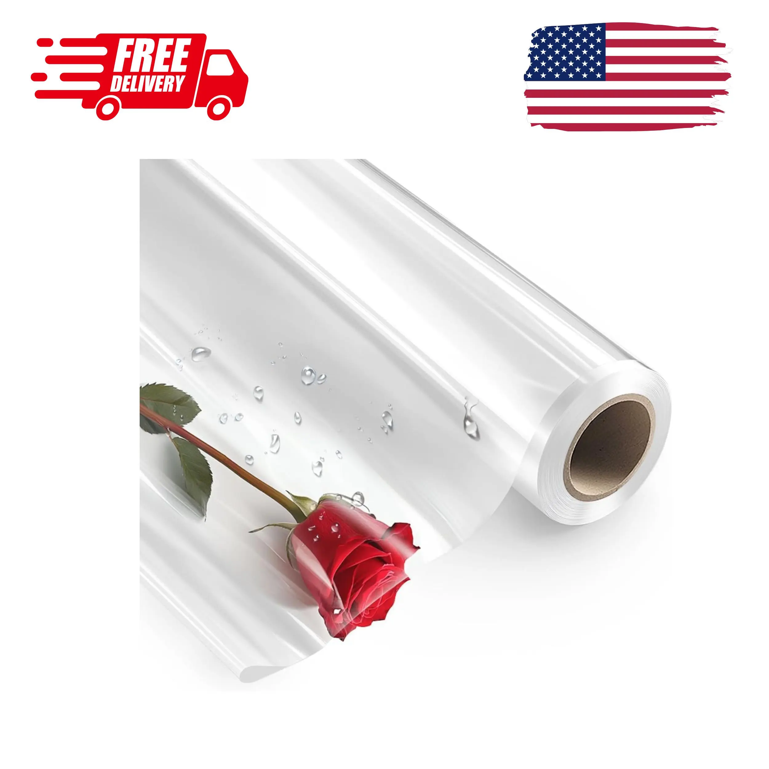 Clear Cellophane Wrap Roll 16" 3 Mil Thick (100ft (16in Width))