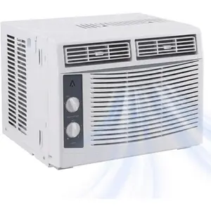PeakPursuit 5000 BTU Window Air Conditioner with Mechanical Control Panel, Fast Cooling AC Unit for Rooms Up to 150 Sq. Ft., Quiet Operation for Bedroom, Living Room & Office
