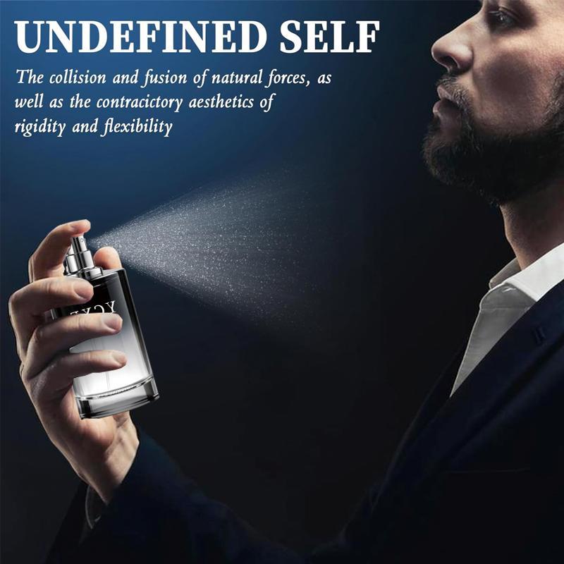 YCXF Men's Pheromone Cologne—Long-lasting allure, blending oriental citrus and woody notes. Its sensual fragrance captivates women, unleashing masculine charm. A light fragrance spray with fruity sweet woody tones, delivering an exceptional scent.