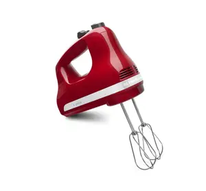 Ultra Power 3 Speed Hand Mixer - Empire Red, 3 Speed Settings, Empire Red Design, Handheld Convenience, Durable Materials, Dishwasher-Safe, Stainless Steel Turbo Beater Accessories