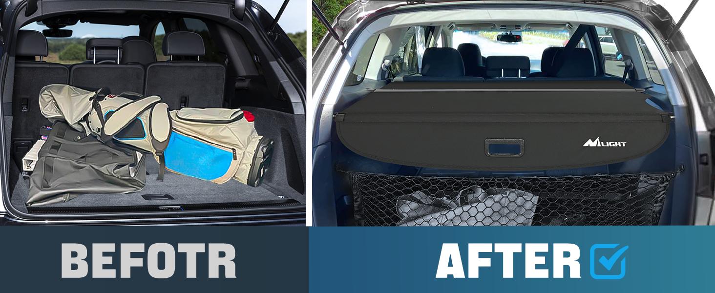 Nilight Cargo Cover Fit for Subaru Outback 2010 2011 2012 2013 2014, Retractable Privacy Security Shield Shade Rear Trunk Cover, with Trunk Storage Net Nilight Cargo Cover Fit for Subaru Outback 2010 2011 2012 2013 2014, Retractable Privacy Security Shield Shade Rear Trunk Cover, with Trunk Storage Net