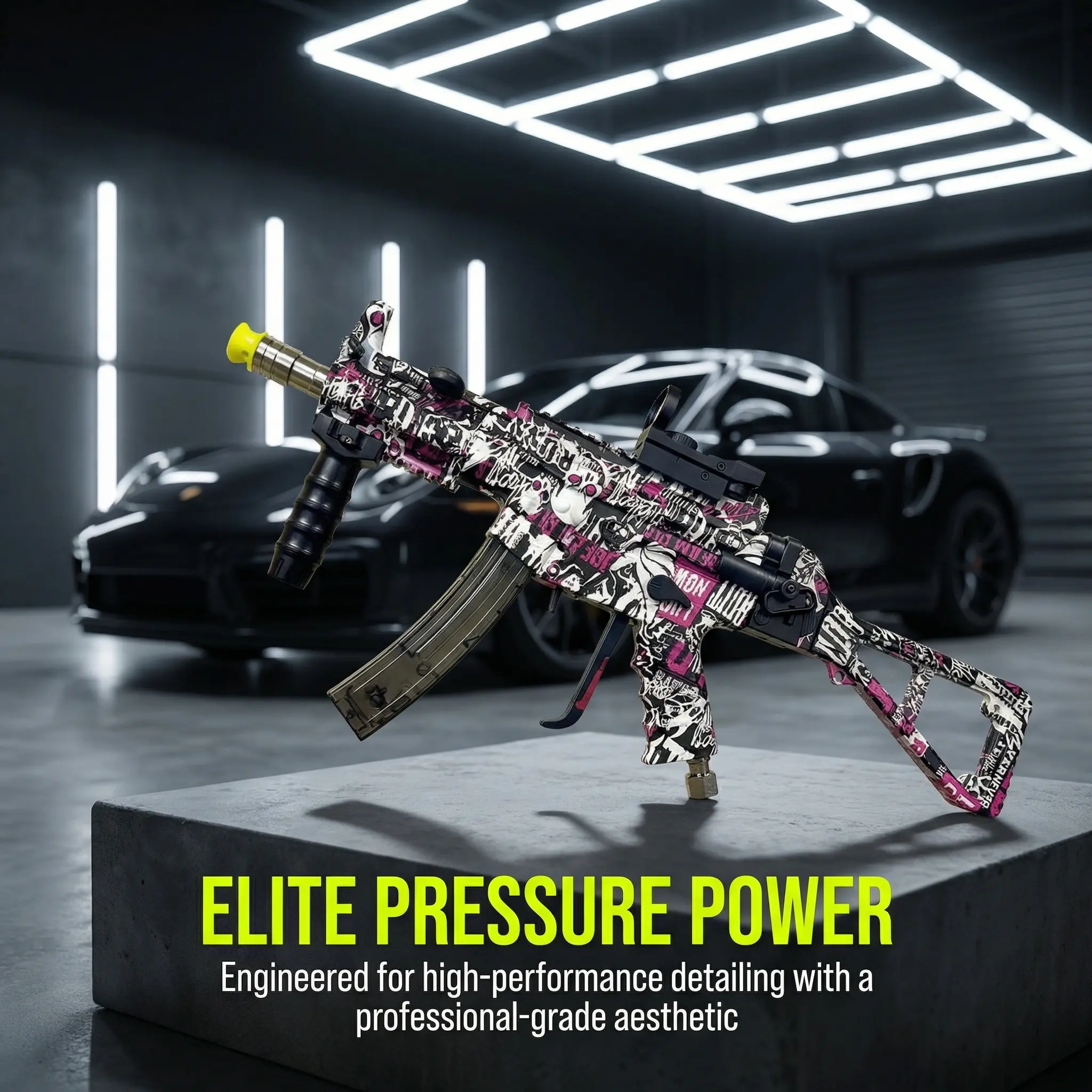 Elite-Grade High-Pressure Car Wash Water Gun - Extreme Water Pressure Tool with Sprayer, Handheld Snow Foam Spray Set, Personalized Nozzle for Home, Automotive Cleaning Car Wash Equipment