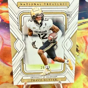 BRAND NEW 2025 National Treasures Collegiate Travis Hunter Rookie Card /99 Colorado Buffaloes