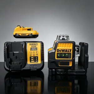 DEWALT DW089LG 12V Green Laser Level, ±4° Self Leveling Range, ±3mm@10m High Precision Green Beam Laser for Construction & Home Renovation Layout