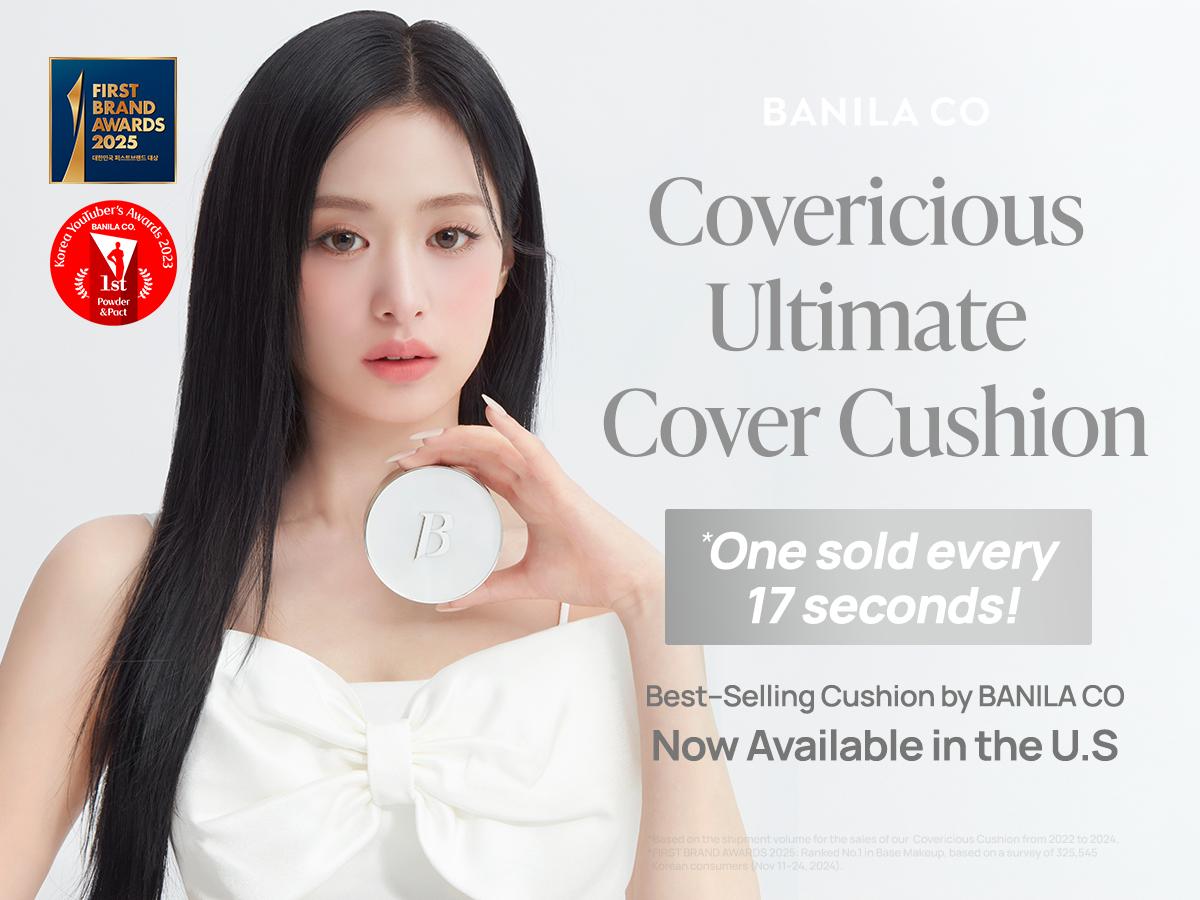 Banila Co Covericious Ultimate Cover Cushion | Up to 100HR Long-Wear Foundation | 20 Shades for All Skin Tones | Matte & Lightweight Finish | Korean Cushion Foundation Concealer Coverage