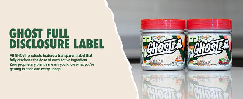 GHOST Joint Supplement (30 Servings) - Daily Joint Maintenance Supplement for Men & Women - Glucosamine HCL, Chondroitin Sulfate & Curcumin - Cartilage, Bones & Joint Support Healthcare Dietary