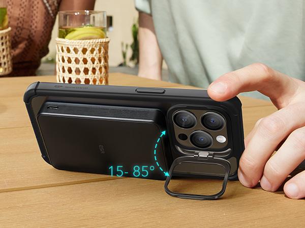 ESR Magnetic Phone Case for iPhone 16/15/14/13, Shockproof Full Body Case with Magnetic Design & Shock Armor Kickstand Accessory Protector