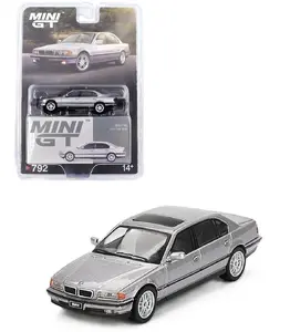 Mini GT BMW 750IL Aspen Silver Metallic 1:64 Scale Diecast Model Car MGT00792-2E