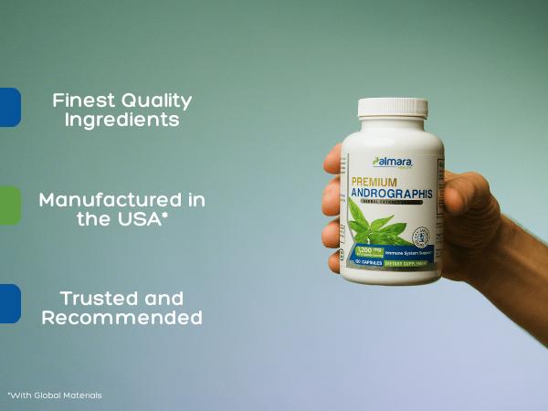 Andrographis Ancient Herb for Immune Support – 1,200mg per Serving, 120 Vegan Capsules | Palmara Health Andrographis Ancient Herb for Immune Support – 1,200mg per Serving, 120 Vegan Capsules | Palmara Health