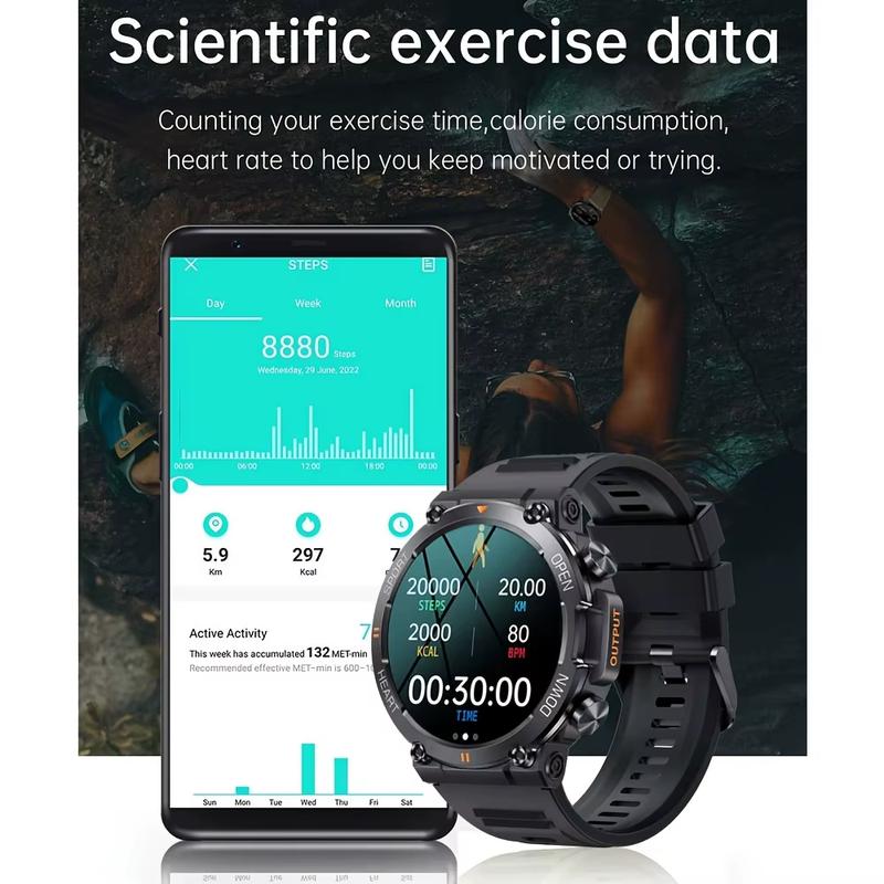 K56Pro Smart Watch for Men Heart Rate Blood Bluetooth Sport 400Mah Long Standby 1.39 Inch 360*360 HD Screen Outdoors Smartwatch abelanja