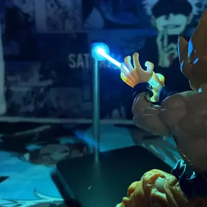 The action model with glowing magnetic LED lights is suitable for room decoration and makes a great gift for children.