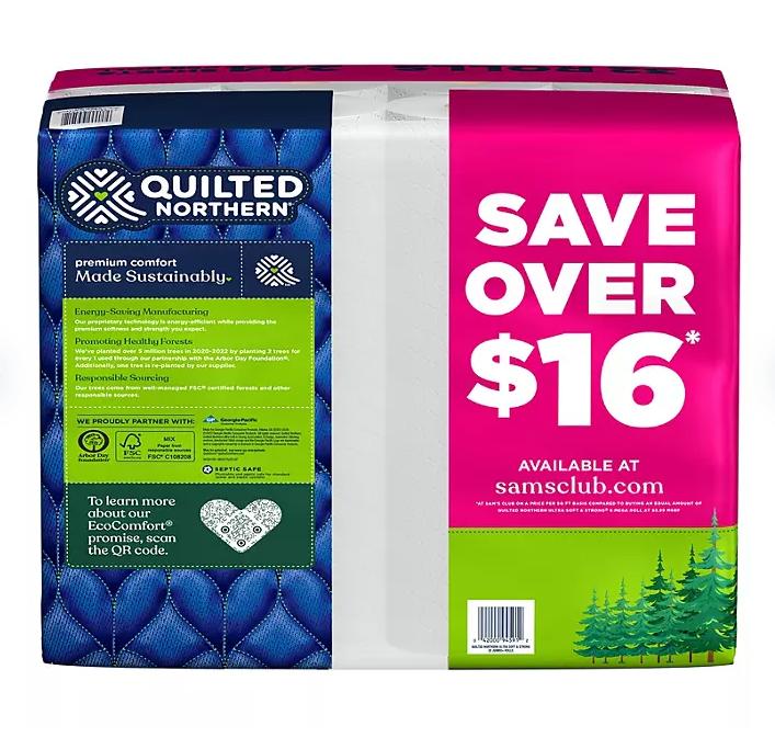 Quilted Northern Ultra Soft & Strong 2-Ply Toilet Paper, Septic Safe (244 sheets/roll, 32 rolls)