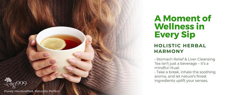 TOG999, Premium Stomach & Liver Herbal Tea – 60 Tea Bags – Milk Thistle Seed, Ginger, Fennel, Peppermint & Licorice – Caffeine-Free – Soothing & Refreshing Herbal Blend for Daily Enjoyment