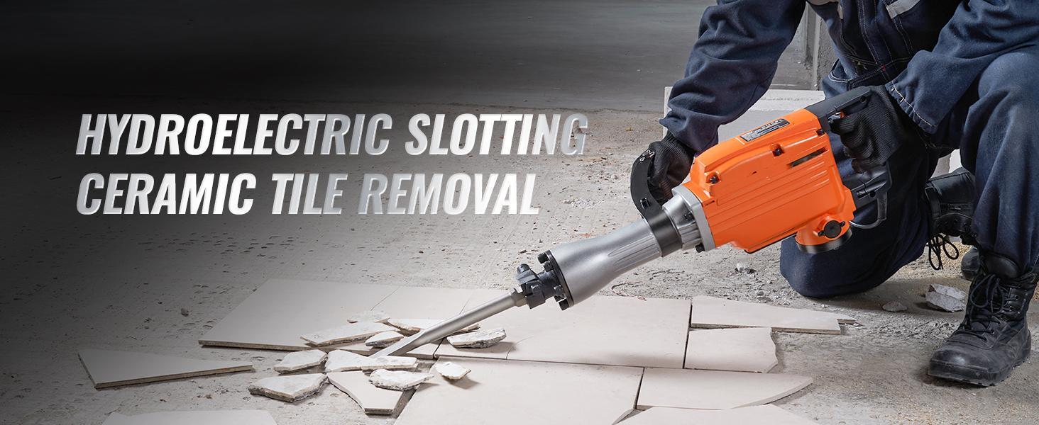 【Backtoschool】VEVOR Demolition Jack Hammer with 2/4/6 Chisel Bit, 360°C Swiveling Front Handle, Electric Hammer & Gloves for Concrete Breaking VEVOR Super Brand Day 【Backtoschool】VEVOR Demolition Jack Hammer with 2/4/6 Chisel Bit, 360°C Swiveling Front Handle, Electric Hammer & Gloves for Concrete Breaking VEVOR Super Brand Day