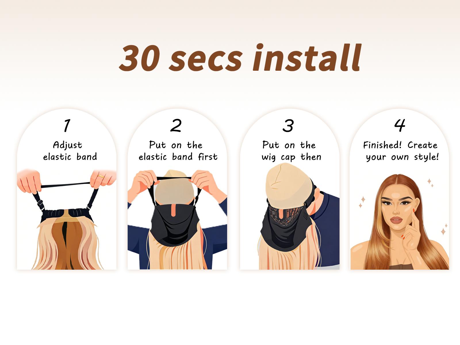 [AISI HAIR]26inch Wear  Wigs Pre Plucked Pre Cut for Beginners Honey Blonde with Chestunt brown Synthetic Lace Front Wigs For Woman Long layered straight Wigs with bangs  middle part wig 26 Inch