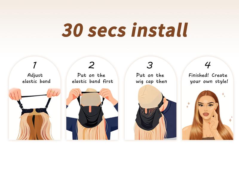 [AISI HAIR]26inch Wear  Wigs Pre Plucked Pre Cut for Beginners Honey Blonde with Chestunt brown Synthetic Lace Front Wigs For Woman Long layered straight Wigs with bangs  middle part wig 26 Inch