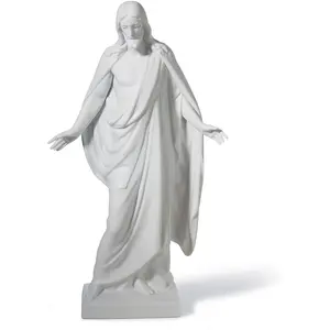 LLADRÓ Christ Figurine. Left. Porcelain Christ Figure.